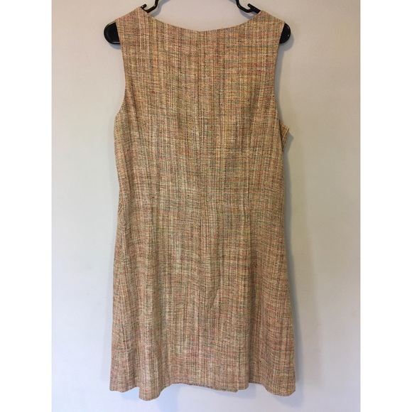 Nathalie Seaver Tweed Silk Shift Dress Size M/L - Picture 2 of 8